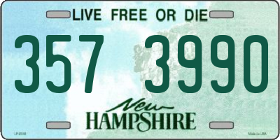 NH license plate 3573990
