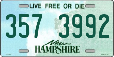 NH license plate 3573992