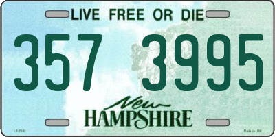 NH license plate 3573995