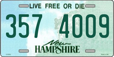 NH license plate 3574009