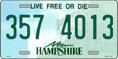 NH license plate 3574013