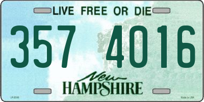 NH license plate 3574016