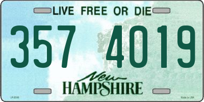 NH license plate 3574019