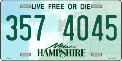 NH license plate 3574045