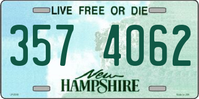 NH license plate 3574062