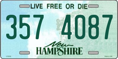 NH license plate 3574087