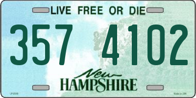 NH license plate 3574102