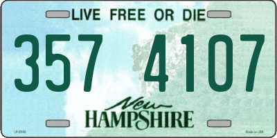 NH license plate 3574107