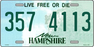 NH license plate 3574113