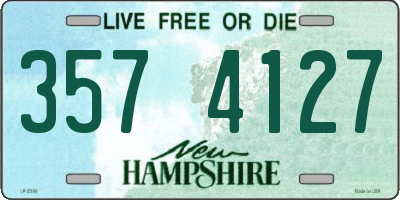 NH license plate 3574127