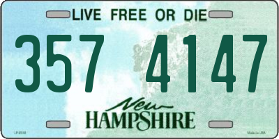 NH license plate 3574147