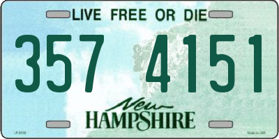 NH license plate 3574151