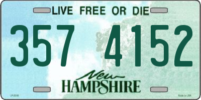 NH license plate 3574152