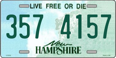 NH license plate 3574157