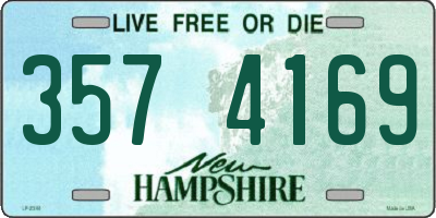 NH license plate 3574169