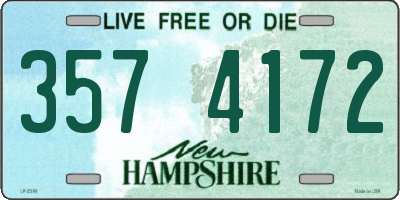 NH license plate 3574172