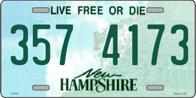 NH license plate 3574173