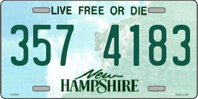 NH license plate 3574183
