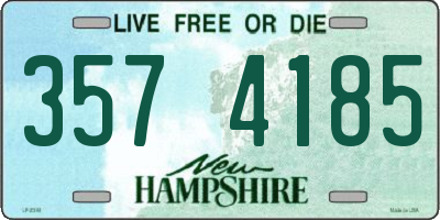 NH license plate 3574185