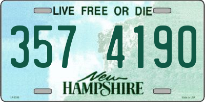 NH license plate 3574190