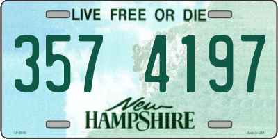 NH license plate 3574197