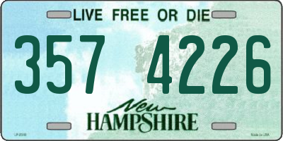 NH license plate 3574226