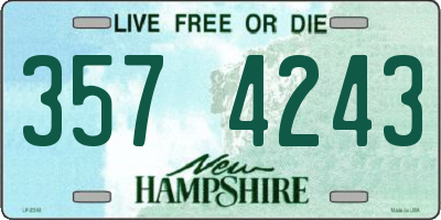 NH license plate 3574243