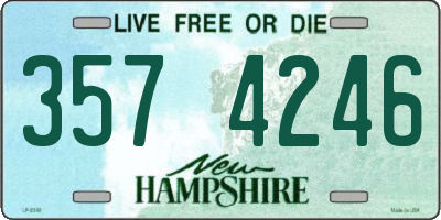 NH license plate 3574246