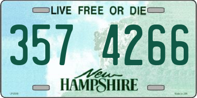 NH license plate 3574266