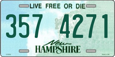 NH license plate 3574271