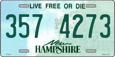 NH license plate 3574273