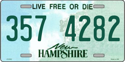 NH license plate 3574282