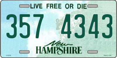 NH license plate 3574343