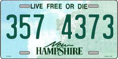 NH license plate 3574373