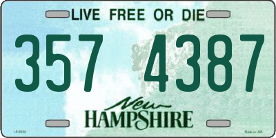 NH license plate 3574387
