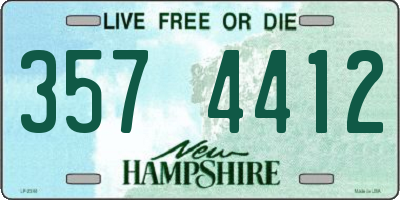 NH license plate 3574412