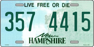 NH license plate 3574415