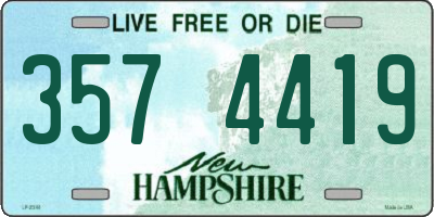 NH license plate 3574419
