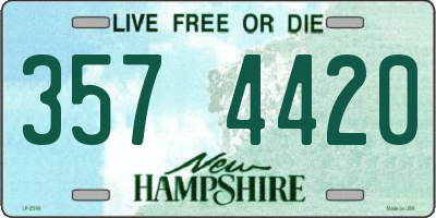 NH license plate 3574420