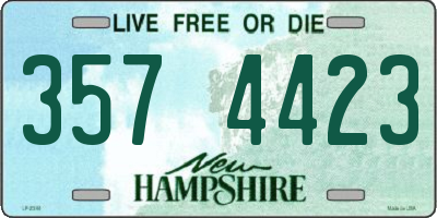 NH license plate 3574423