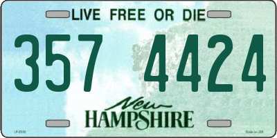 NH license plate 3574424