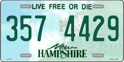 NH license plate 3574429