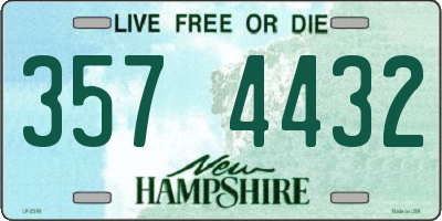 NH license plate 3574432
