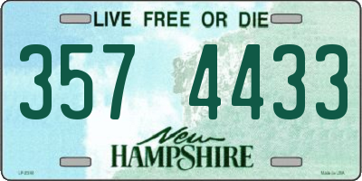 NH license plate 3574433
