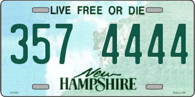 NH license plate 3574444
