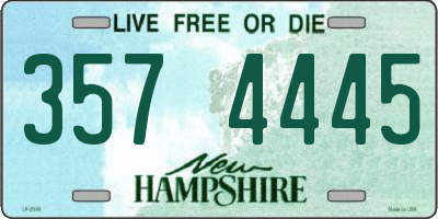 NH license plate 3574445