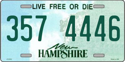 NH license plate 3574446
