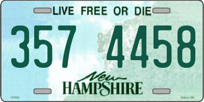 NH license plate 3574458