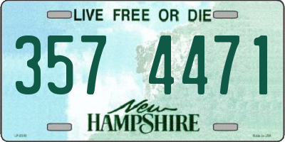 NH license plate 3574471