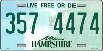 NH license plate 3574474